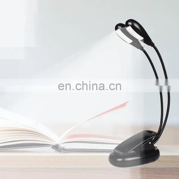 New 4 LED Desk Lamp Learning Eye Clip Book Light Dormitory LED Reading Clip Light photo-5