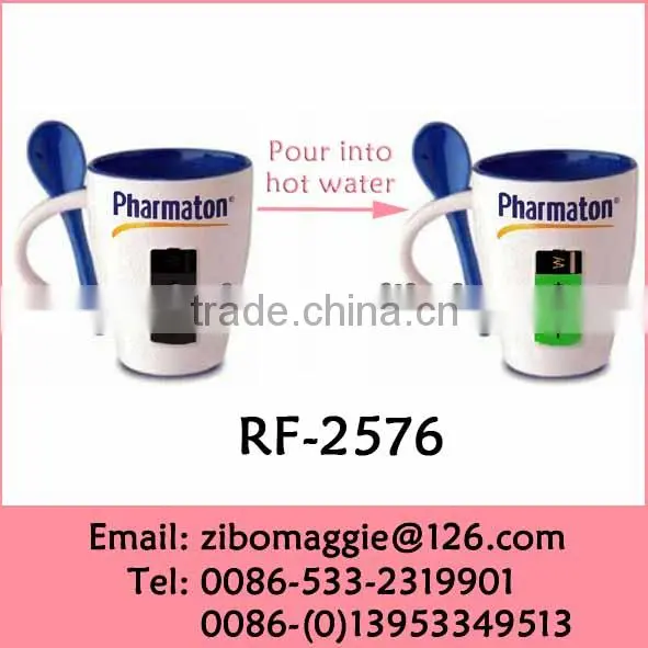 11oz Straight X'mas Designed Ceramic Magic Mug for Colorful Coffee Mug photo-2
