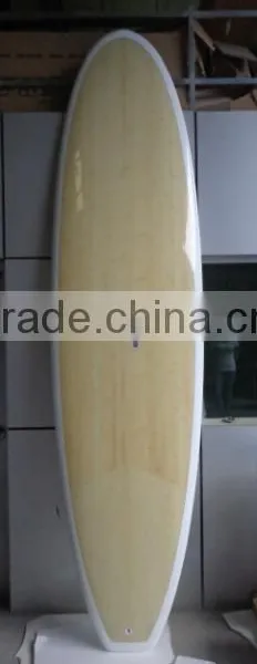 10'6" Stand up Paddle Board With Bamboo Deck White Bottom Transparent SUP photo-2