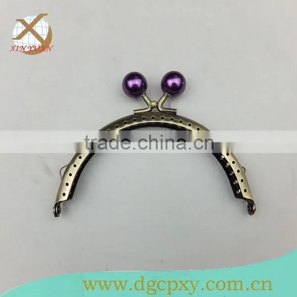 Purse Metal Frame With Various Color Gems photo-3