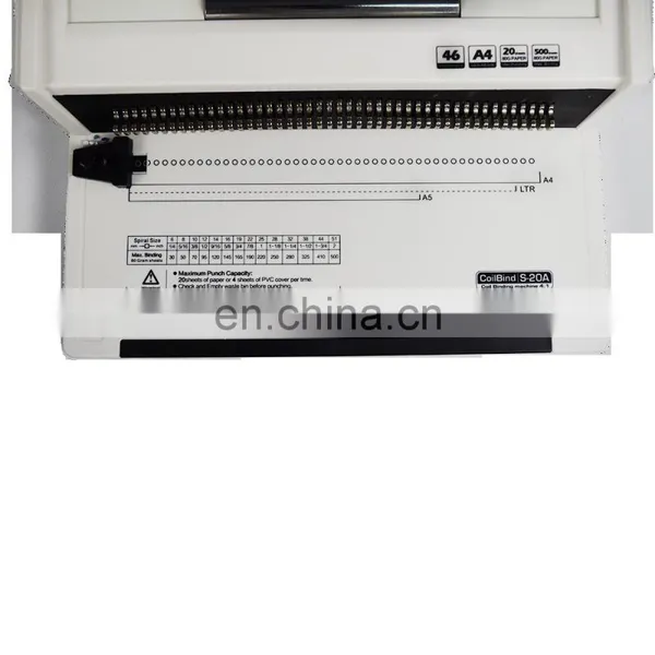 SBM-S20A A4 Spiral Binding Book Machine Book Binder SPIRAL BINDING MACHINE for Office Use photo-3