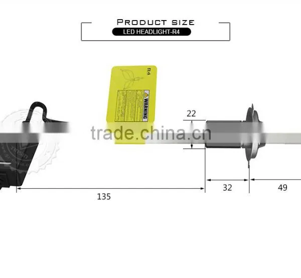 12v dc Led Light Bulb 80w h7 Auto Headlamp h4 Led Leadlight for Bus photo-6