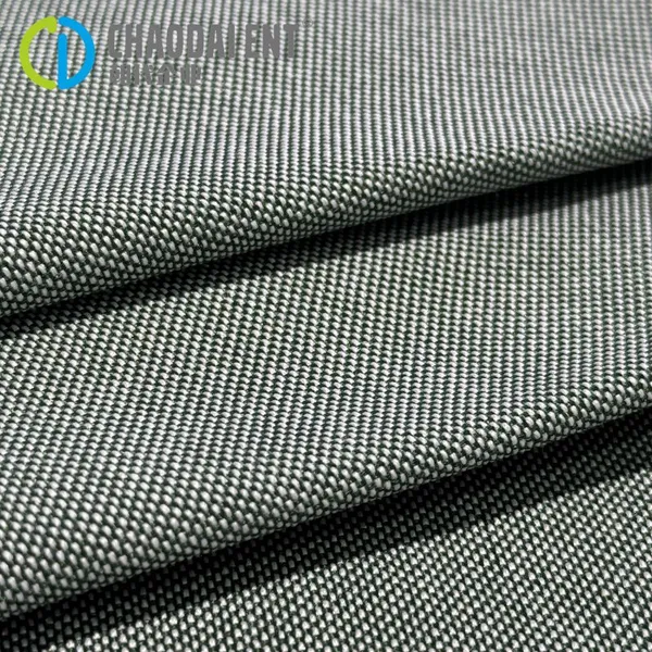 High Color Fastness 600D-16S/2 100%rpet Recycled Polyester Oekotex Certified Yarn-dyed Woven Fabric for Bags Shoes photo-3