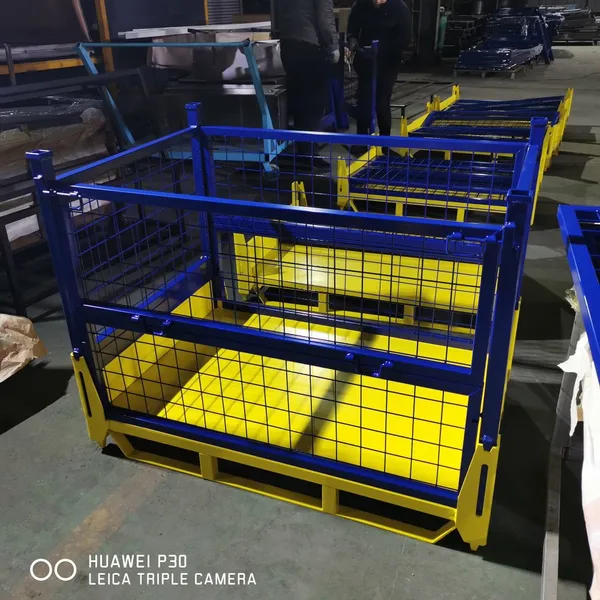 Heavy Metal Storage Box Scrap Box Transport Iron Box Stackable Turnover Box Foldable Turnover Box photo-3