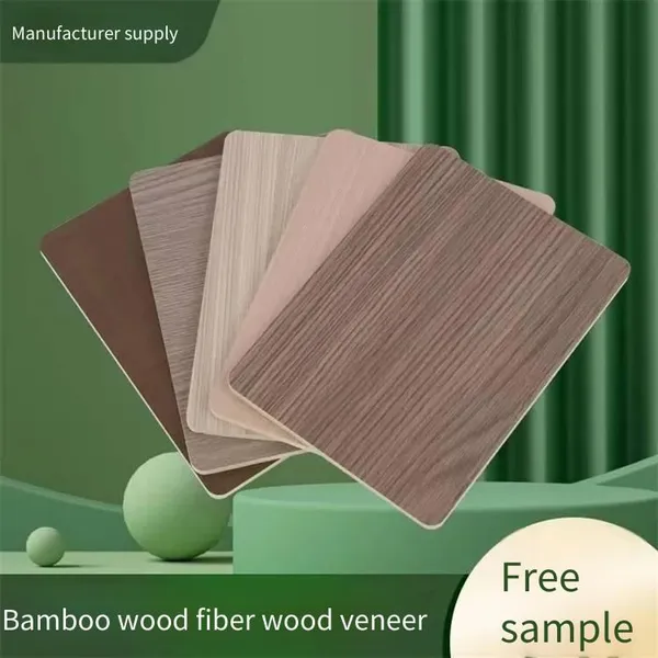 bamboo-wood fiber wood veneer large boards specially used for whole-house decoration in a light luxury style.