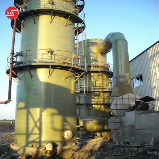 Vertical FRP Sodium Hypochlorite Tank With 2.0 Specific Gravity Reinforcement & 1/4-Inch Minimum Wall Thickness