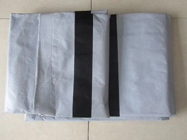 6X4m Reinforced White Color Plastic Tarpaulin Emergency Shelter With Reinforced Band