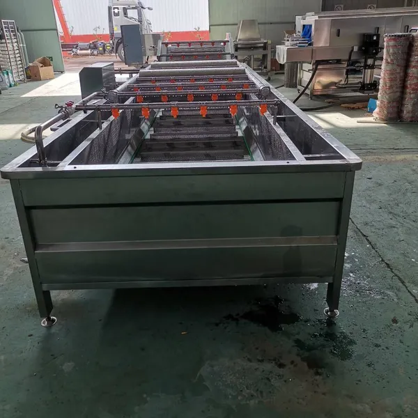 Fully Automatic Large-scale Stainless Steel Bubble Cleaning Machine for Fruits and Vegetables, a Device for Bubble Cleaning, Mud and Impurity Removal photo-2
