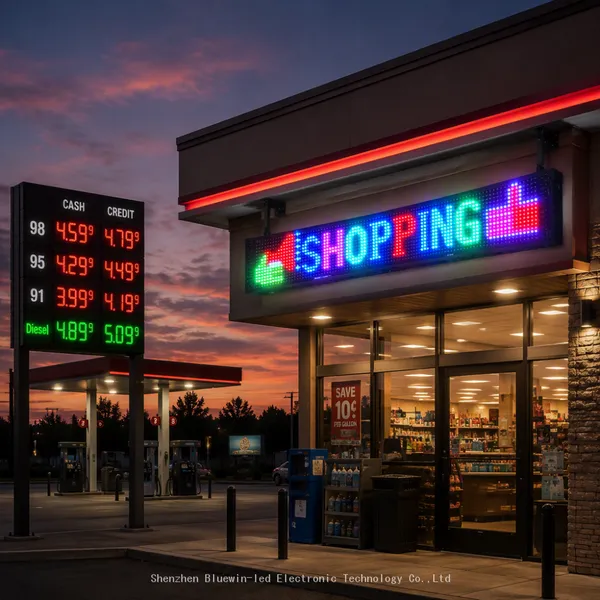 Sun Readable High Brightness 12000 Nits Outdoor LED Gas Price Display Screen