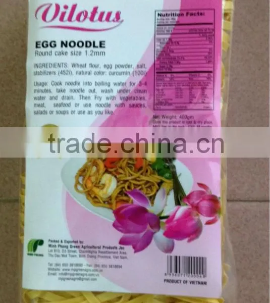 EGG NOODLES ROUND SHAPE SIZE 4MM - 400GR photo-4