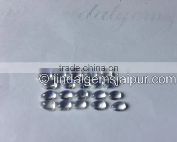 AAA Quality Wholesale Rainbow Moonstone Smooth Pear Cabochon photo-3