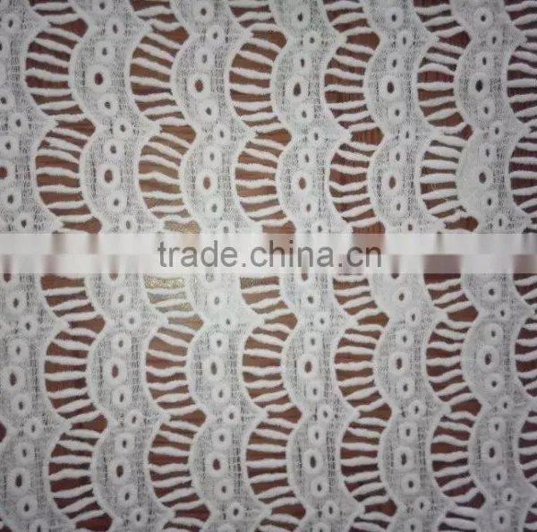 Cotton Lace Fabric Embroidery Flower Full Garment Accessory For Clothing photo-3
