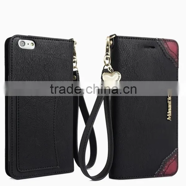 Premium PU Book Style Flip Cover Case With Card Slots for IPhone 6 photo-2
