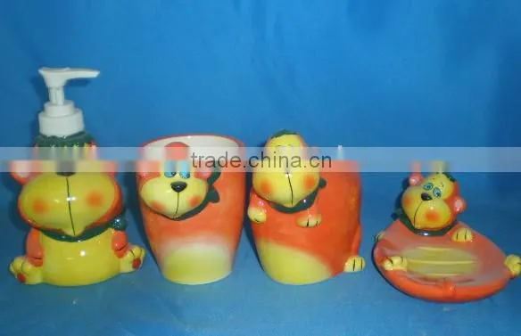 Monkey Ceramic Soap Set Baby Bath Set