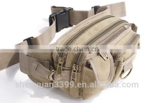Hot Sale High Quality Canvas Waist Packs Outdoor Sports Belt Bag Portable Ultra-large Capacity Men And Women Waist Bag photo-3