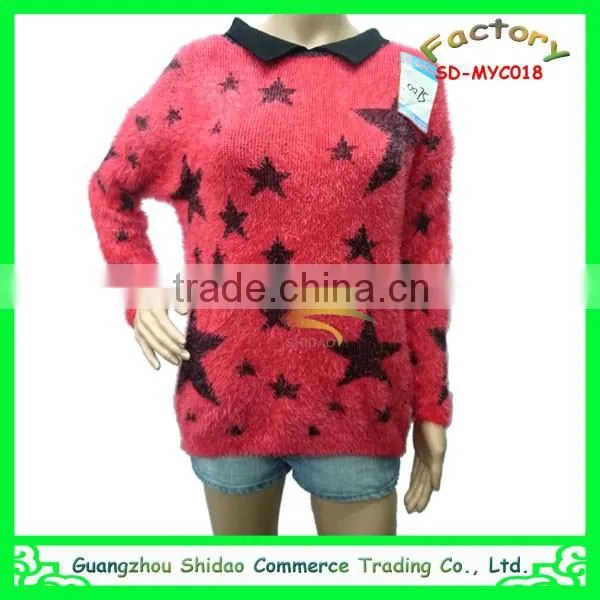 Fashion Woman Custom Wool New Style Embroidery Top Sweater photo-4
