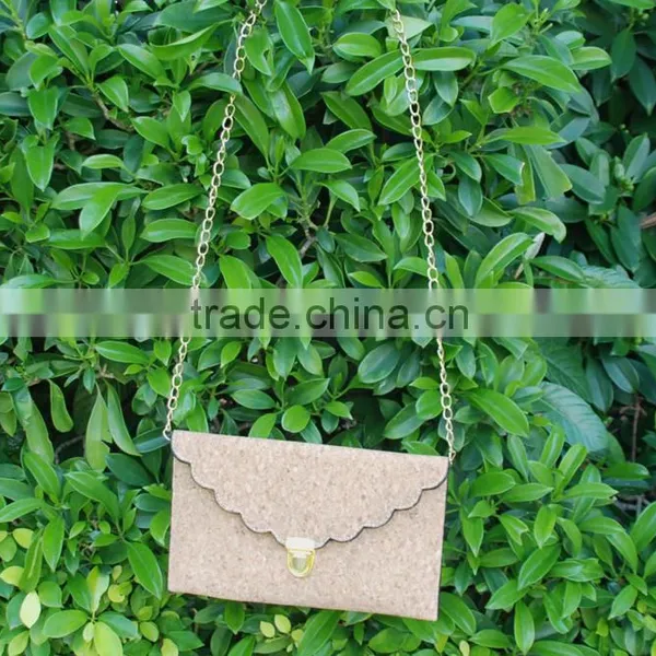 Wholesale Domil Blanks Cork PU Faux Leather Purse Cross Body Bags Casual Clutch Women Purse Handbags