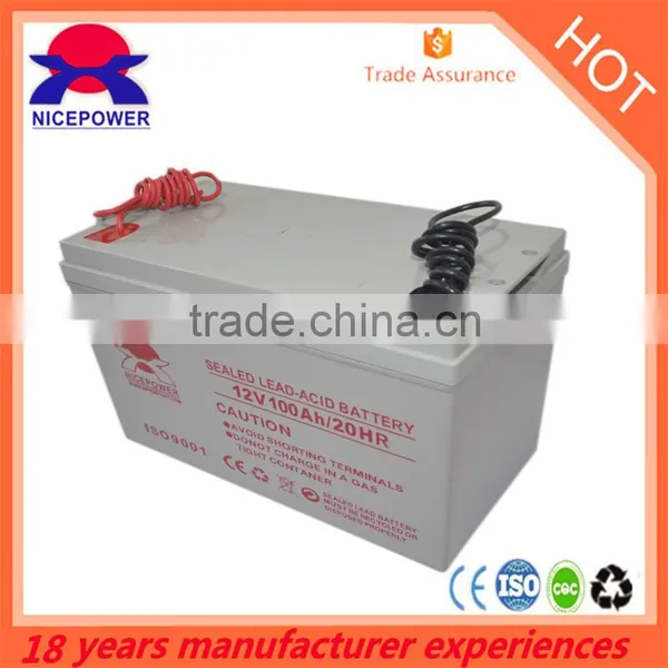 Trade Guarantee High Quality 12v100ah Solar Battery photo-2