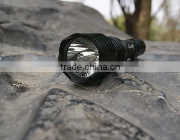 350lumen 3w Y9 CR Q5 Long Shot Shockproof Led Torch Flashlight With CE photo-4