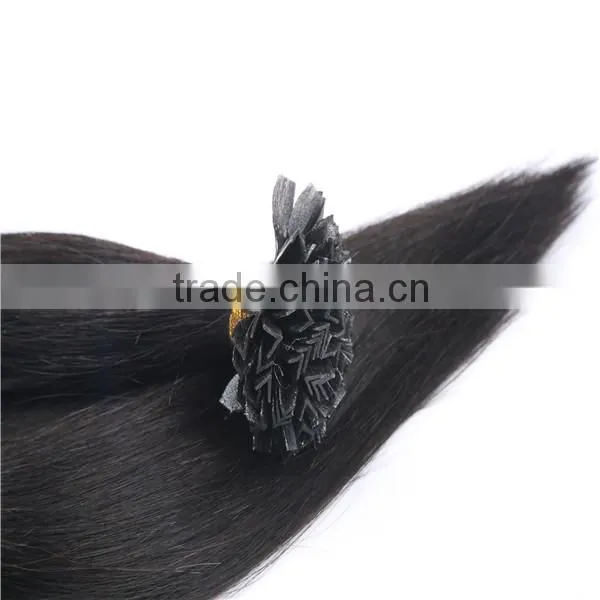 Best Quality u Tip Keratin Pre Bonded Hair Extension,pre-bonded Remy Hair Extension U Tip photo-4