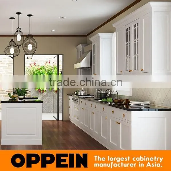 Knock Down Modern White Lacquer Kitchen Cabinets Wholesale photo-2