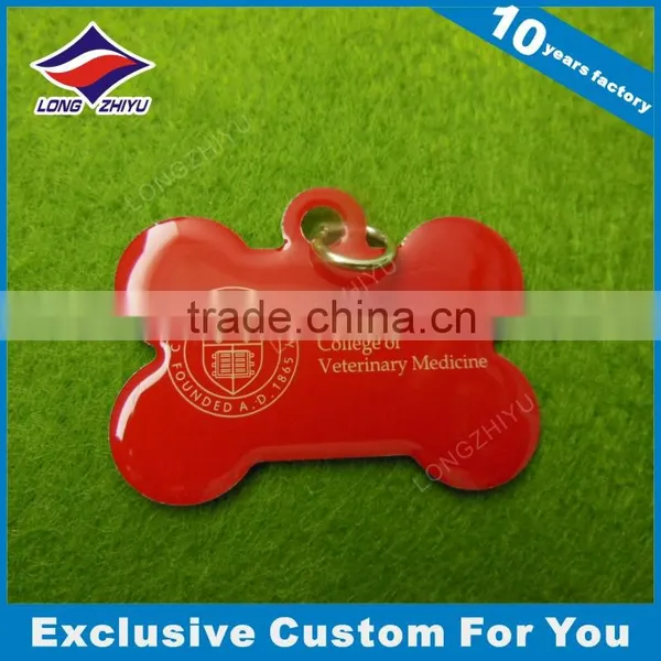 Unique Aluminum University Commemorative Tag Red Printing Epoxy Dogtag photo-3