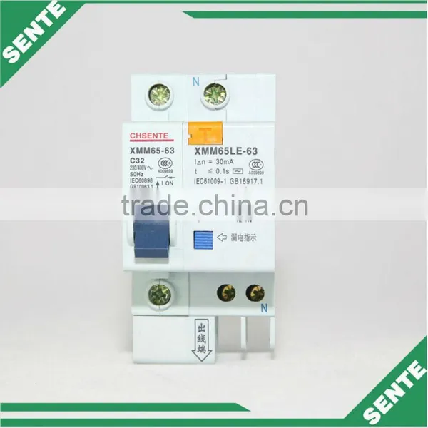 XMM65LE(C45LE) 1p 2p3p 4p rcbo/elcb/rccb