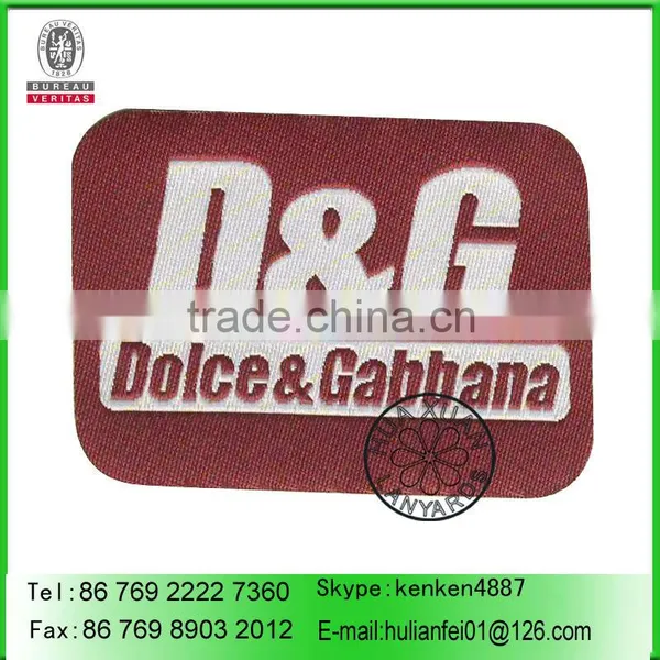 Custom logo Heat Seal Woven Patch