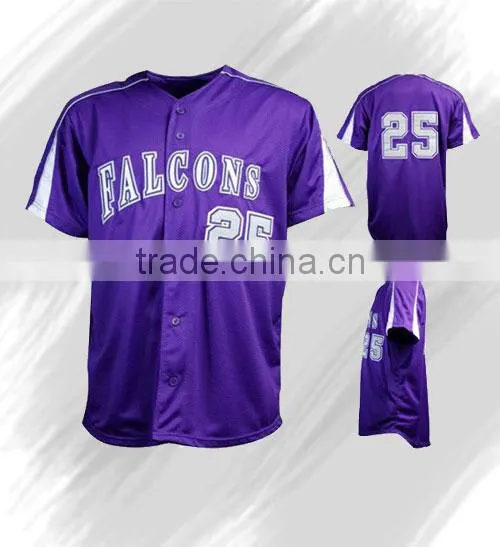The Most Handsome Purple the Most Domineering Baseball Uniform Best Quality