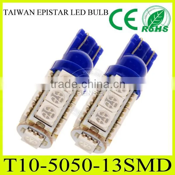 13SMD Led Car Side Light Led Red/bule/yellow Lamp Bulbs T10 501 168 W5w photo-5