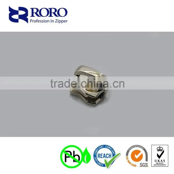 RORO151423 #10 Dark Yellow Metal Elephant Nose Single Slider for Bags