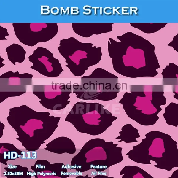 HD-110 CARLIKE Air Bubble Free Color Printing Beautiful Car Sticker Bomb photo-4