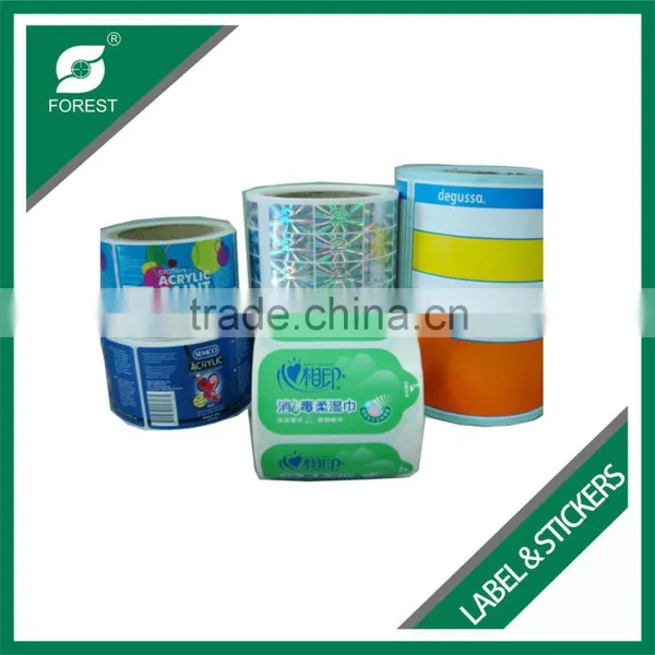GLOSSY WHITE ART PAPER RECTANGLE LABEL STICKER FOR CARTON WARNING photo-5