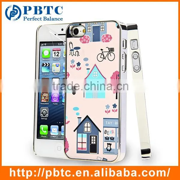 Set Screen Protector And Case For Iphone 5 , Beautiful Aluminium Flower Case photo-5