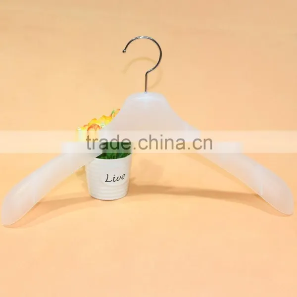 High Class Dress Hanger White Plastic Hanger With Metal Hook photo-2