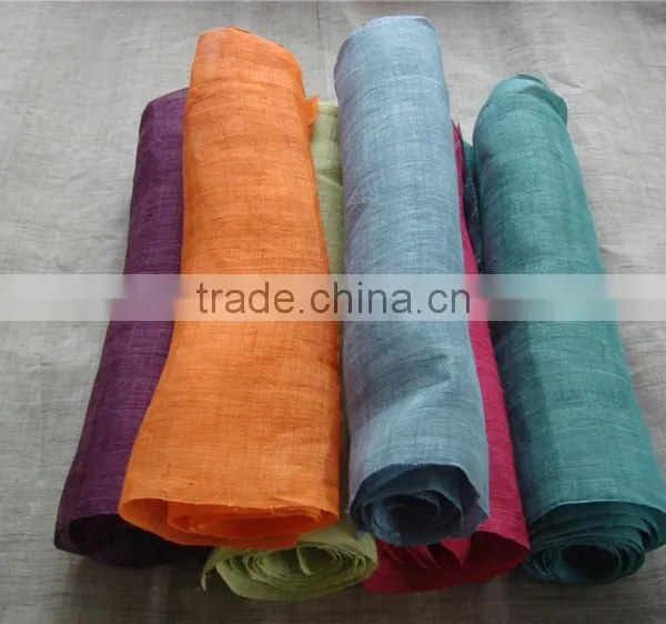100% Ramie Twisting Yarn Dyeing Fabric photo-3