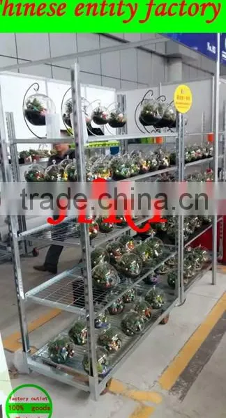 Decorative Flower Trolley, Danish Cart Flower Cart, Greenhouse Trolley Cart Display Flower Cart
