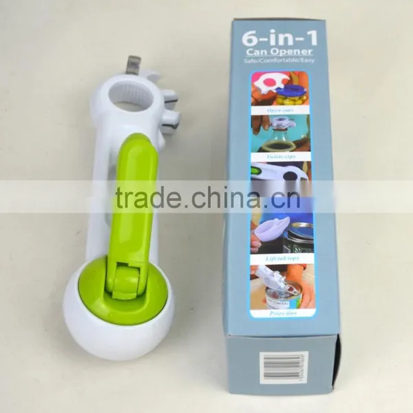 Newest 6 In1 Multi-Function Bottle+Can+Jar Opener Kitchen Cooking Tools photo-3