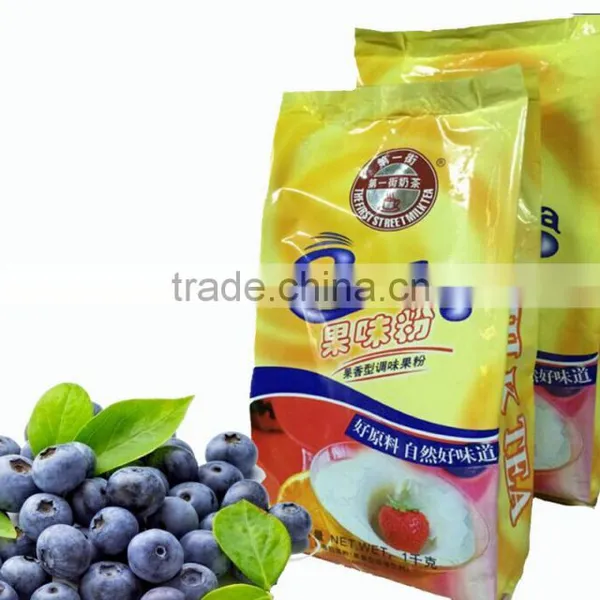 High Quality Bubble Milk Tea Powder of Blue Strawberry
