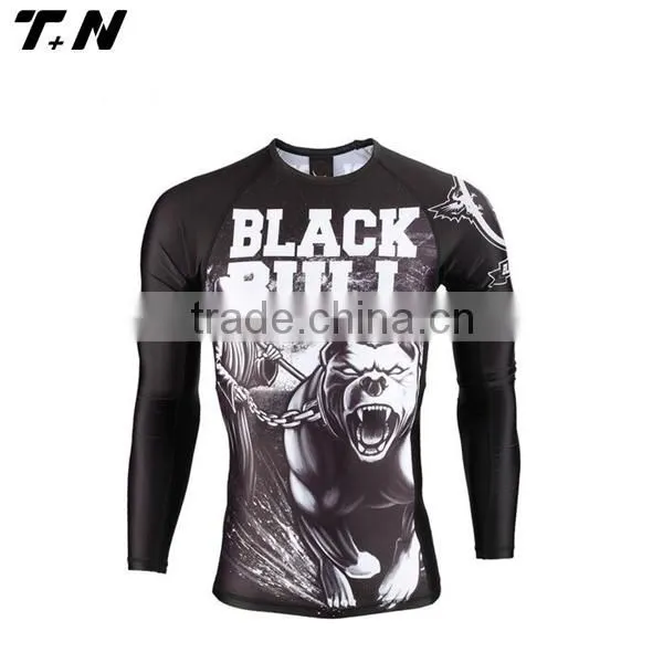 Popular Fitness Blank Compression Jersey for Men photo-6