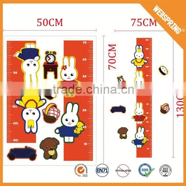 Home Decor Removable Eco-friendly Height Scale With Kids Photo Wall Sticker photo-2