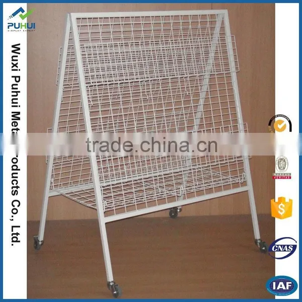 Trade Assurance Newspaper Metal Wire Newspaper Display Rack photo-3