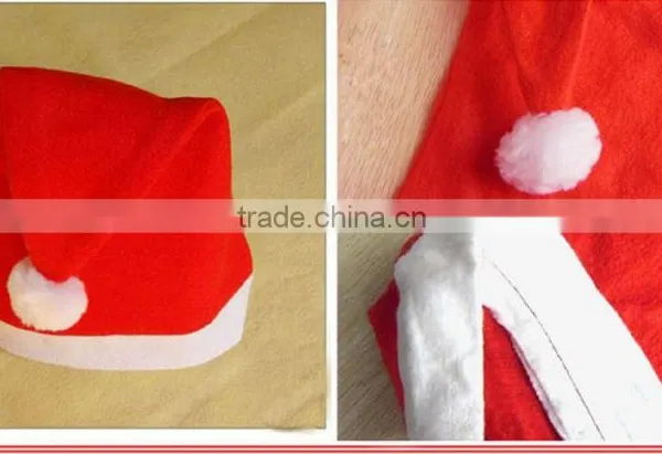 2015 Unique Hot Sale Product Handmade Wholesale China Decor Blue Craft Ornament Wool Felt Santa Clause Christmas Hats With Light photo-2