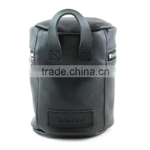 Custom High Quality Leather Travel Toiletry Pouch photo-3
