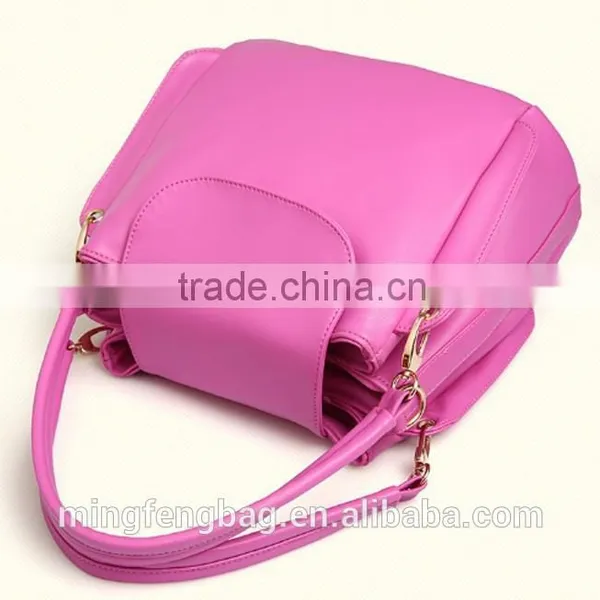 2015 New Fashionable Tote and Single Shoulder Leisure PU Lady Women Bag photo-3