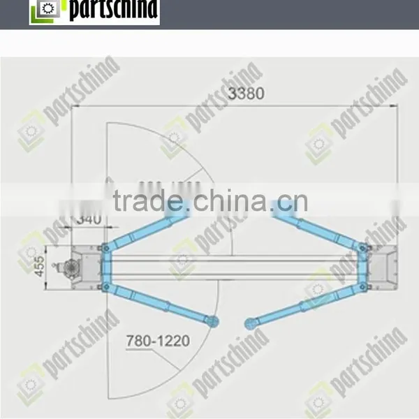 Hydraulic Two Pillar 4Ton Two Column Car Lift Machine For Garage Workshop photo-4