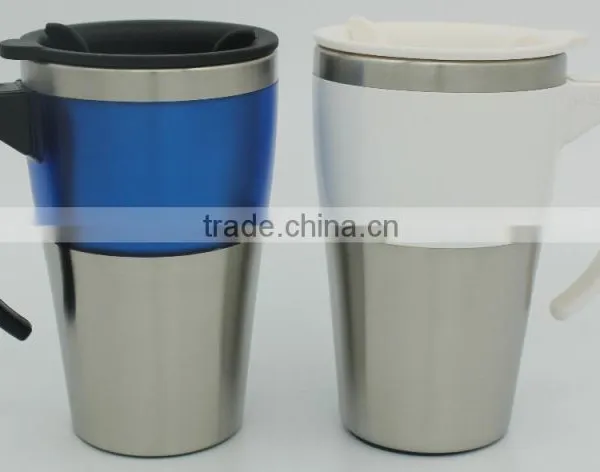 High Quality Double Wall Auto Mu/travel Mug