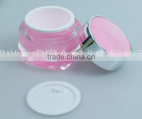 Hot Skin Care Luxury Empty Acrylic Cosmetic Container With Colorful Cap photo-5