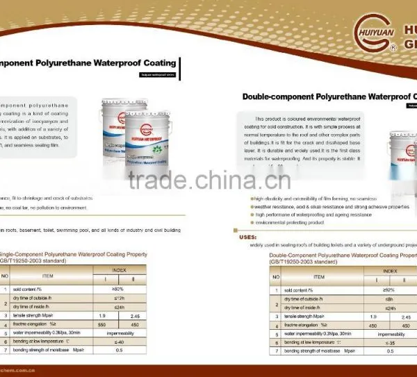 Manufacturer: Single Component Polyurethane Roof Waterproofing Coating photo-4