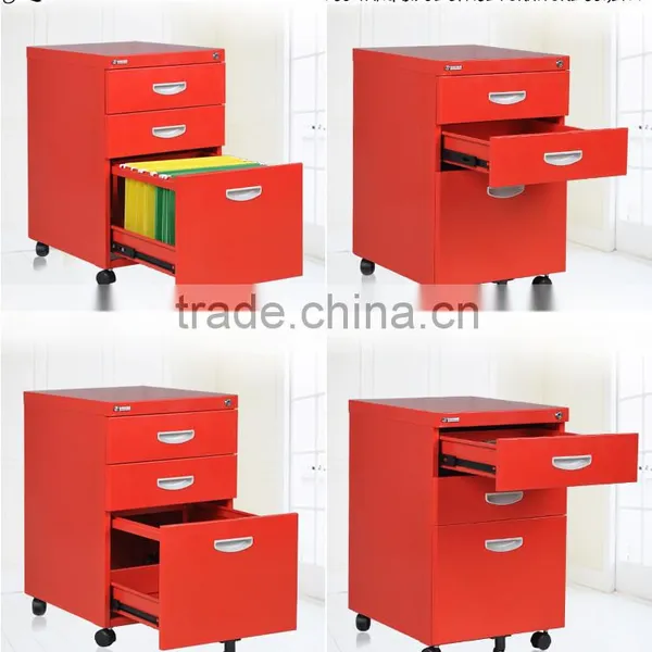 Three Drawer Pedestal/metal Drawer Cabinet photo-2